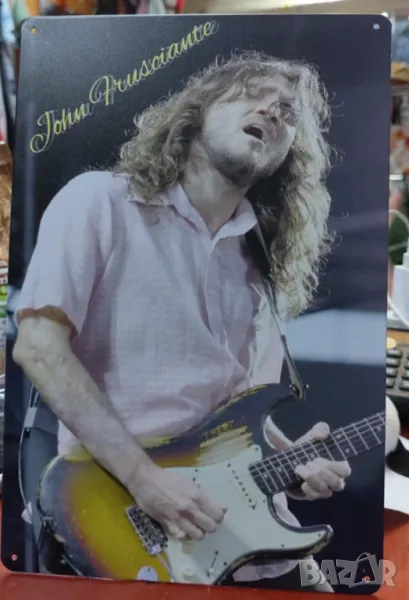 John Frusciante-метална табела(плакет), снимка 1