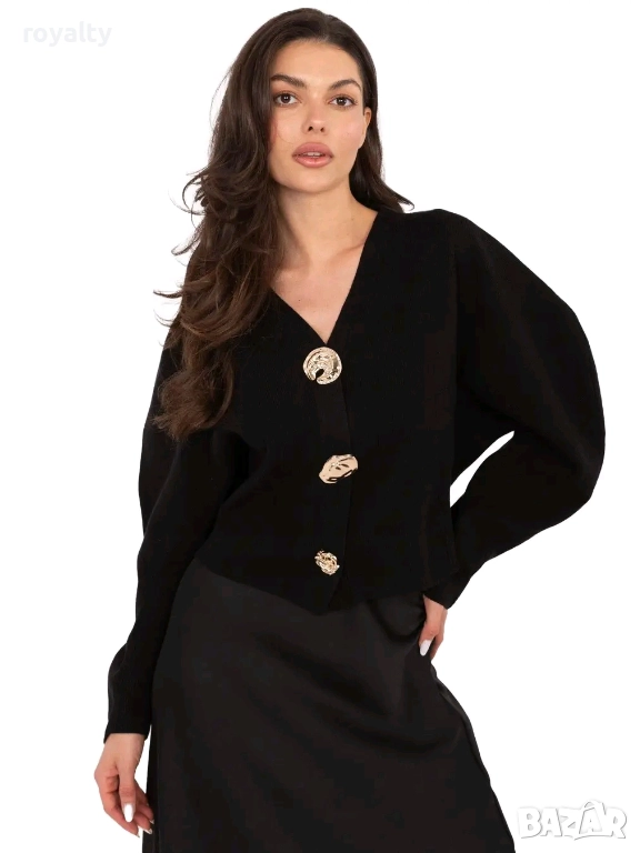 Черна Дамска Жилетка , снимка 1