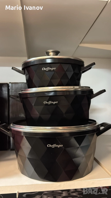 Висококачествен комплект касероли Cheffinger – елегантност, здравина и удобство в кухнята, снимка 1