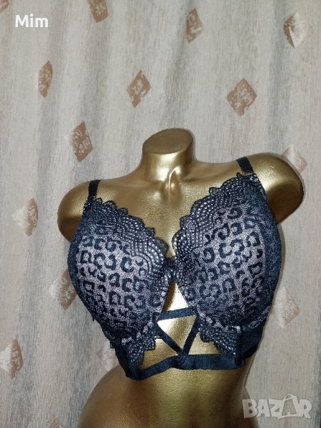 Secret Possessions 100G Черен дантелен сутиен за едра дама , снимка 1