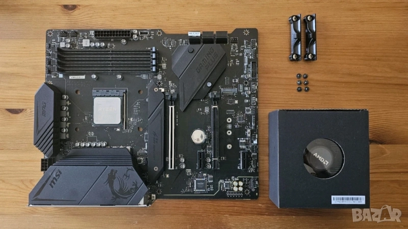 AMD Ryzen 5 5600X 4.6GHz and MSI MPG B550 Gaming Plus, снимка 1