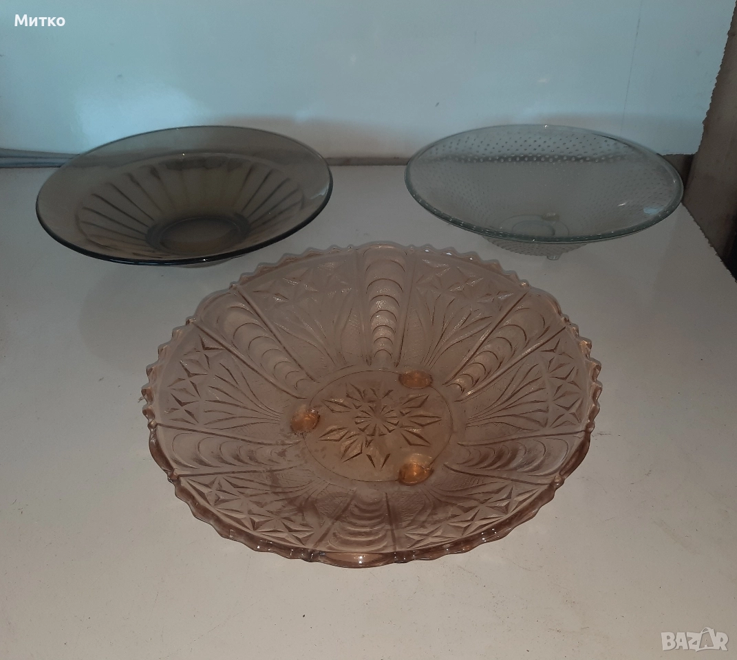 Стъклени фруктиери, снимка 1