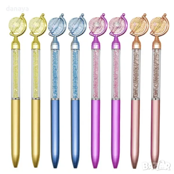 5591 Химикал с цветни камъчета и въртящ се глобус, снимка 1