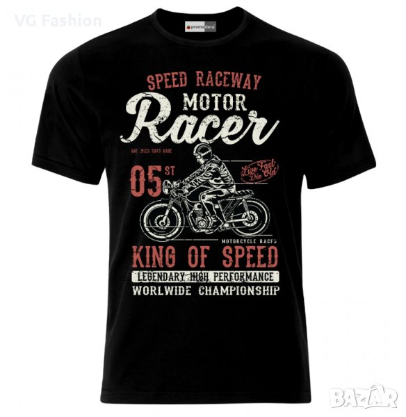 Мъжка Тениска Моторджийска Мото Мотокрос Ендуро Моторист Мотоциклетизъм Moto Motorcycle, снимка 1
