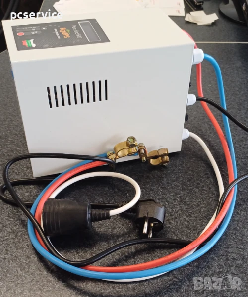 UPS с външен акумулатор. Чиста синусоида на изхода, LCD дисплей, 400W, снимка 1