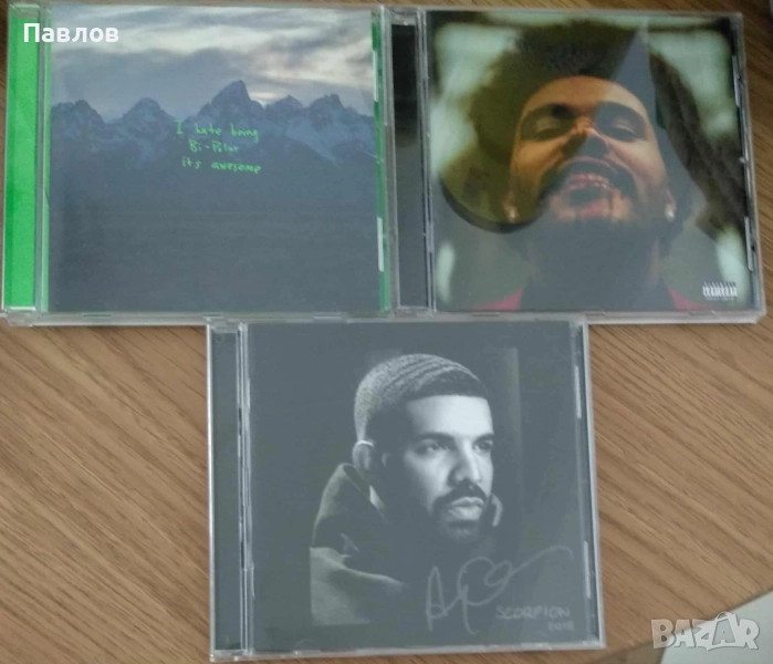 Лот компактдискове с хип-хоп и R&B (Kanye West, Drake, The Weeknd), снимка 1