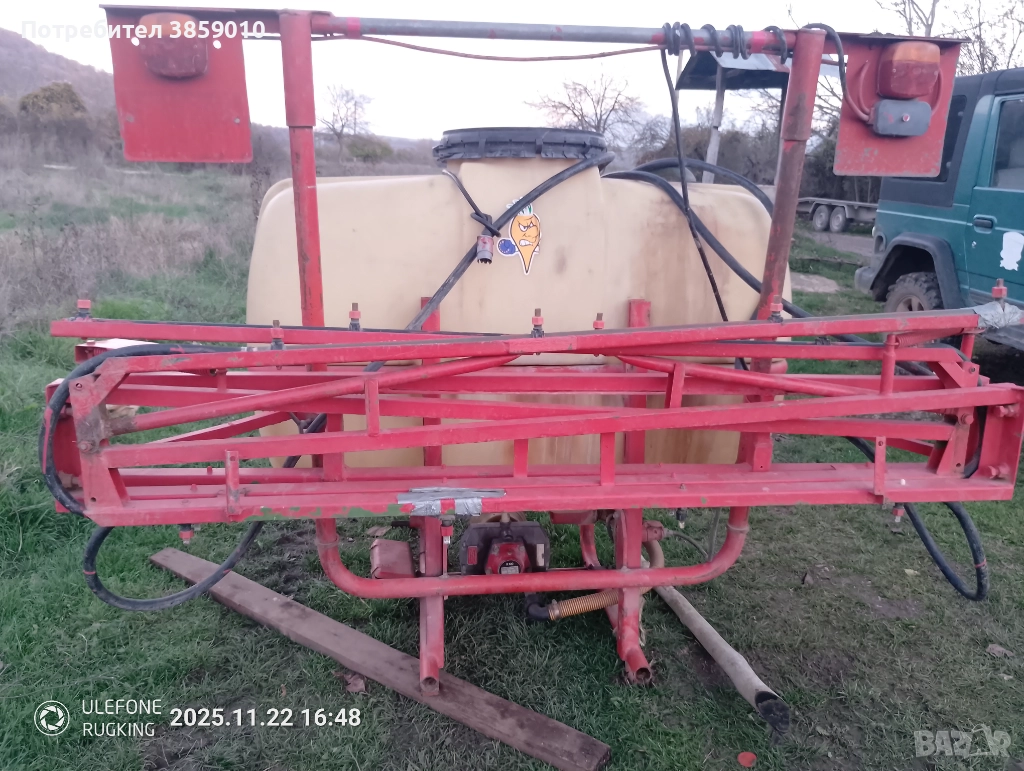 Пръскачка за трактор 10метра , снимка 1