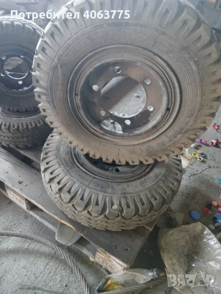 Гуми с джанти за мотокар, снимка 1