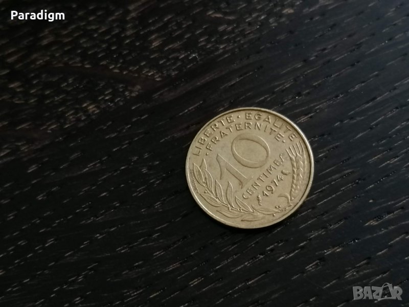 Монета - Франция - 10 сентима | 1974г., снимка 1