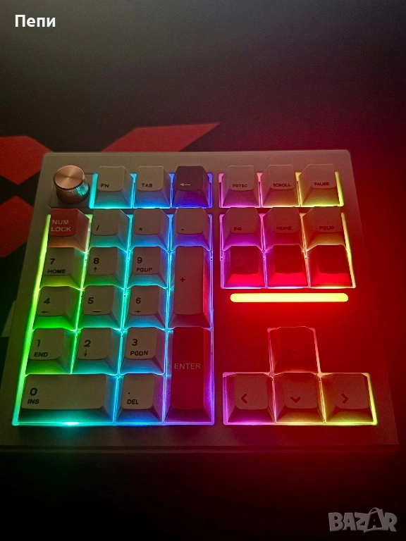 V33 30% Mechanical Keyboard – CNC Aluminum, QMK, Triple Mode, снимка 1