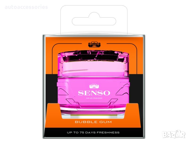 Ароматизатор за кола гел Dr. Marcus Senso Deluxe Bubble Gum, снимка 1