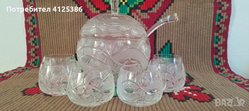 Кристален сервиз за боле, снимка 1