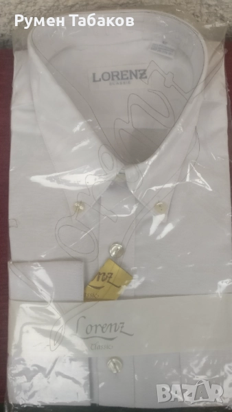 Бяла мъжка риза, снимка 1