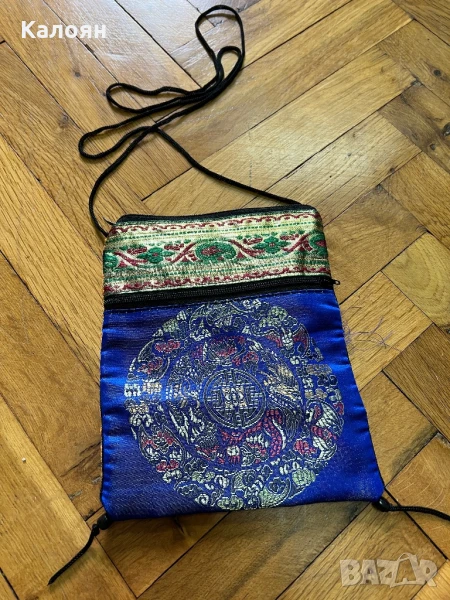 Индийска платнена чантичка унисекс , снимка 1