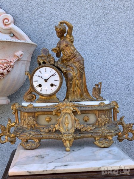 Каминен часовник от края на 19-ти век!, снимка 1