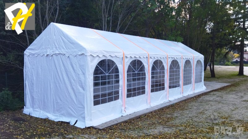Професионална шатра 4х12м, огнеустойчив PVC брезент 550гр/м2, снимка 1