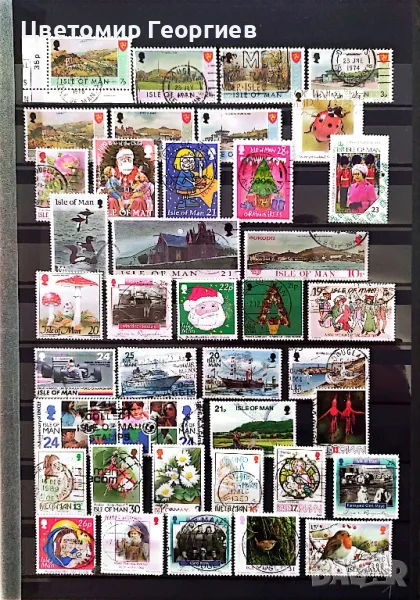 Остров МАН 100 бр.марки. К.1, снимка 1