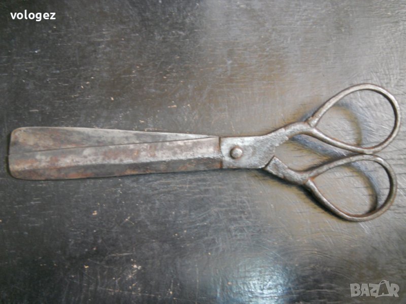 Старинни абаджийски ножици (ръчно ковани) , снимка 1