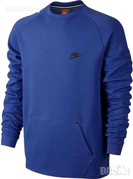 NIKE TECH Fleece Crew - страхотна мъжка блуза Л, снимка 1