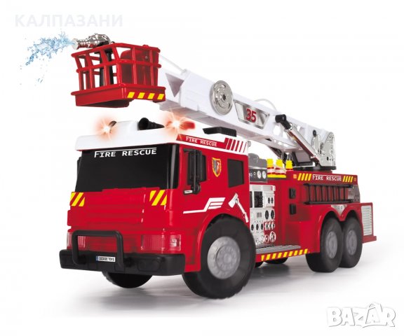 Радиоуправляема кола Дики, пожарен камион със стълба и струя за гасене на пожар 203719022038, снимка 3 - Коли, камиони, мотори, писти - 34915252