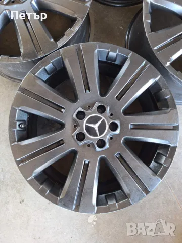 ОРИГИНАЛНИ АЛУМИНИЕВИ ДЖАНТИ МЕРЦЕДЕС  GL-Class X166 - X164, ML  -5x112x66.6-19цола, снимка 3 - Гуми и джанти - 49398233