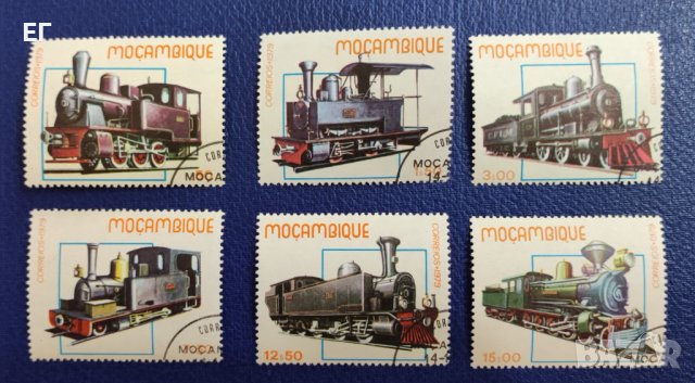 Мозамбик, 1979 г. - пълна серия марки с печат, локомотиви, 1*23