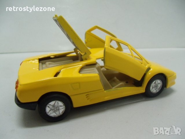 № 7310 стар макет автомобил Lamborghini Diablo - Mini Flitzer - WELLY  - размер 11 / 5 / 3,5 см  , снимка 5 - Други ценни предмети - 43467883