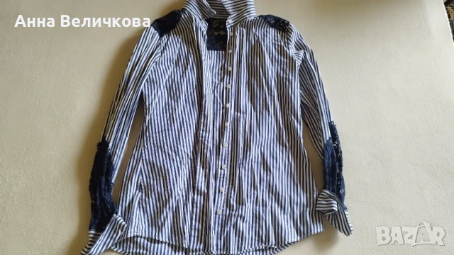 Продавам дамски ризи къс и дълъг ръкав по 7 лв, снимка 13 - Тениски - 51407441