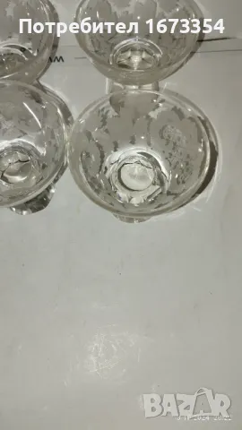 Кристални чаши, снимка 11 - Антикварни и старинни предмети - 47569863