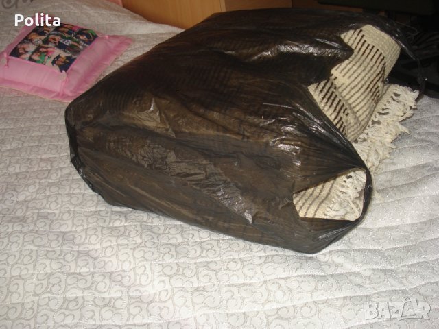Вълнен китеник с шарки , снимка 2 - Покривки за легло - 26959476