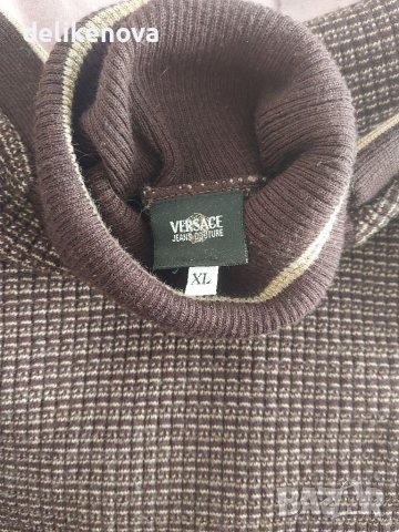 Унисекс. VERSACE. Original. Size L Страхотен нов пуловер, снимка 1 - Блузи с дълъг ръкав и пуловери - 39110506