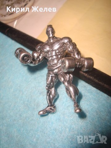 ШВАРЦЕНЕГЕР - ПОСРЕБРЕНА МЕТАЛНА ФИГУРКА на КУЛТУРИСТ ШАМПИОН БОДИБИЛДИНГ НЕ я ЛОВИ МАГНИТ! 26432, снимка 3 - Колекции - 34792812