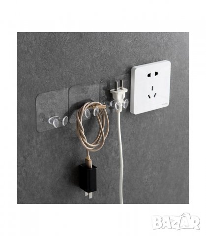 Самозалепваща поставки за щепсел - код 1960, снимка 2 - Други стоки за дома - 26902395