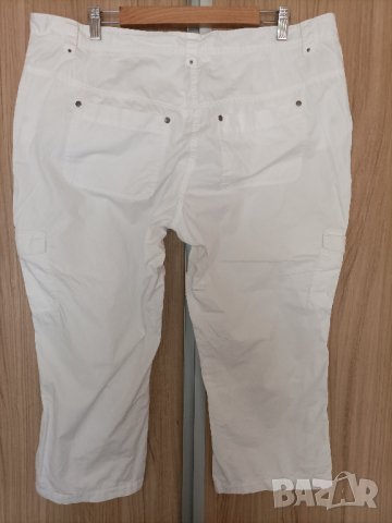 Бял памучен панталон, снимка 3 - Панталони - 40697239