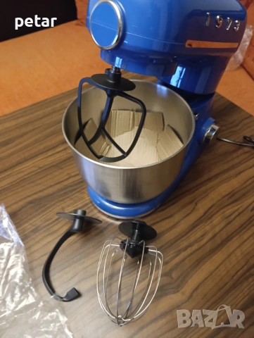 SilverCrest SKML 600 BA1 600W Ретро Син Кухненски робот, снимка 10 - Миксери - 52776893