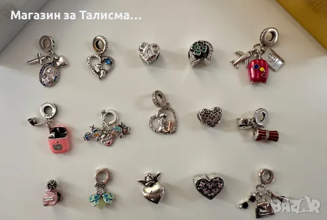 Сребърни талисмани за гривни Пандора / Сребро S925, снимка 3 - Други - 49240236