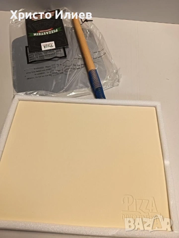 Комплект камък за пица с лопата каменна плоча, снимка 8 - Прибори за хранене, готвене и сервиране - 53589709