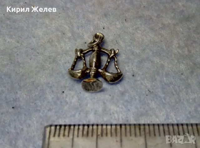 ЗОДИЯ ВЕЗНИ АСТРОЛОГИЧЕН СРЕБЪРЕН МЕДАЛЬОН СРЕБРО ВИСОКА ПРОБА СТАРА РЪЧНА АРТ ИЗРАБОТКА 26174, снимка 2 - Антикварни и старинни предмети - 49551690