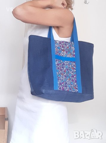 Дънкови цветни чанти LoVesy, снимка 7 - Чанти - 44139018