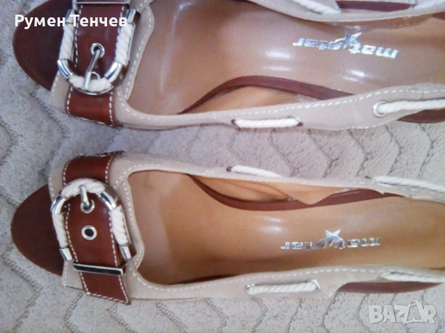 Дамски летни обувки. Много добро състояние. , снимка 7 - Дамски елегантни обувки - 53280274