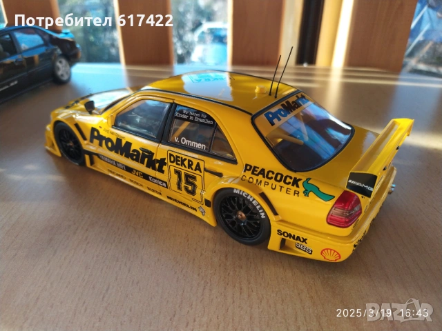 1:18 Метален модел на MERCEDES C-Klass DTM Team AMG - UT models / Minichamps, снимка 6 - Колекции - 53142144