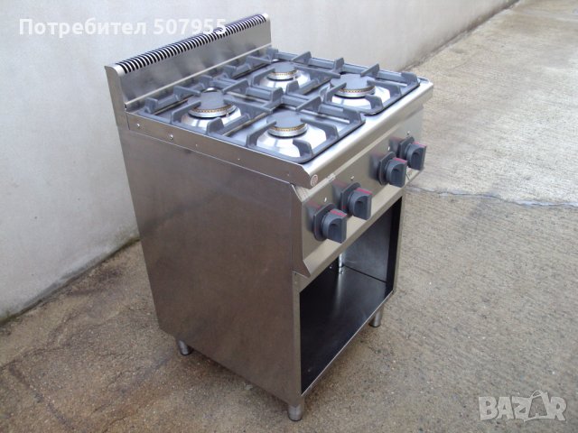 Професионален, италиански, газов котлон на база GGM GASTRO - 4 горелки, снимка 2 - Обзавеждане на кухня - 43661131