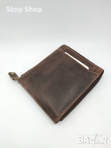 Портмоне истинска кожа с чип RFID