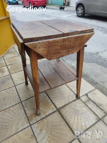 Ретро / Винтидж помощна масичка, снимка 3 - Антикварни и старинни предмети - 53303170