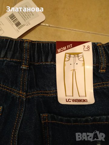 Нови дънки 7-8 г.Mom fit, снимка 3 - Детски панталони и дънки - 49326675