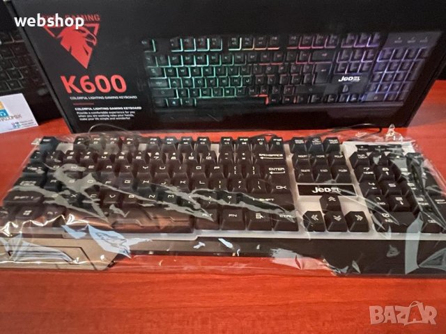 Качествен Геймърски комплект - Светеща Клавиатура + Светеща Мишка JEDEL  GAMING , снимка 3 - Клавиатури и мишки - 36736784