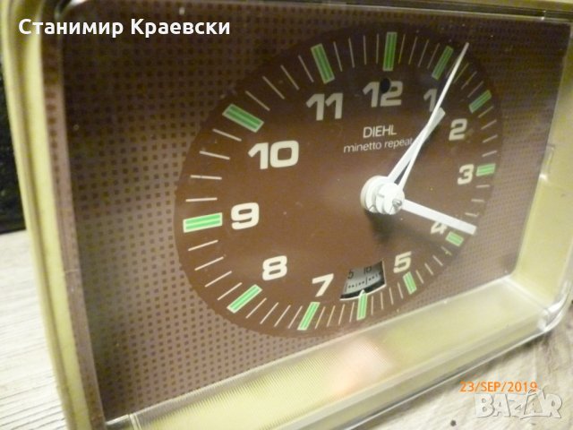 DIEHL Minetto Repeat - clock alarm vintage 71, снимка 6 - Други - 26579886