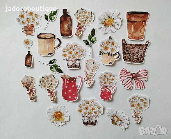 Дизайнерски стикери за скрапбук различни теми Лято/ Свети Валентин/ Пътешествия/ Бебешки и други, снимка 6 - Други - 45556866