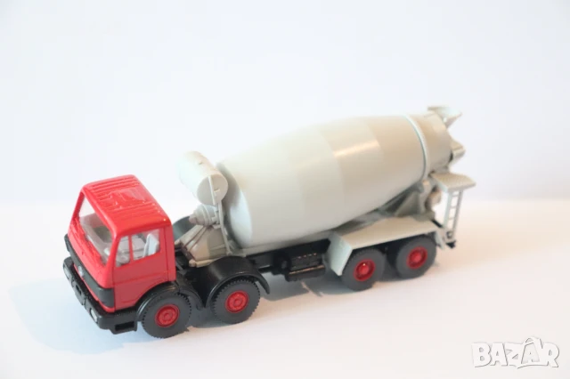 WIKING? H0 1/87 MERCEDES БЕТОНОВОЗ МИКСЕР МОДЕЛ КАМИОН, снимка 8 - Колекции - 50577380