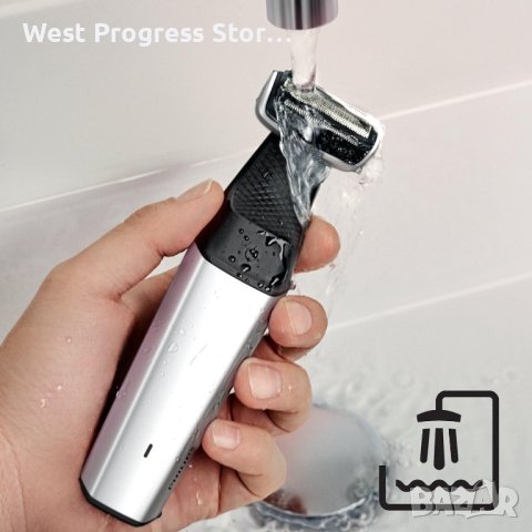  Philips Body Groomer Series 5000 Shower Proof със задно монтиране и кожа комфорт, снимка 3 - Фризьорски принадлежности - 43225961